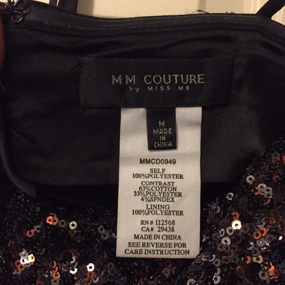 Strapless sequin fitted dress - Picture 5 of 6